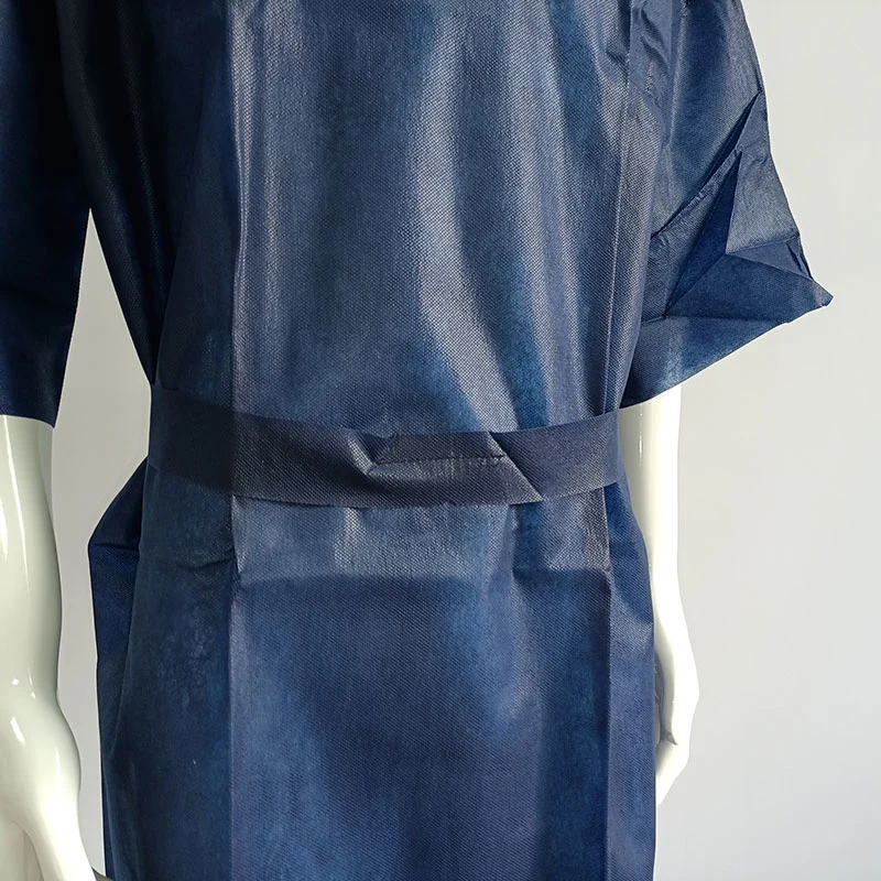 Medical PP/PE/SMS/CPE AAMI Level 1/2/3/4 En13795 Disposable Surgical Patient Visitor Plastic Isolation Gown Scrub Suit Apron for Doctors and Nurses