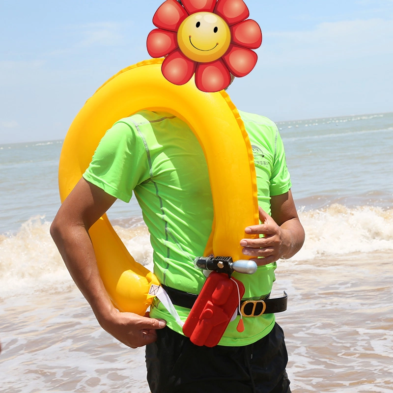 Personal Lifesaving Equipment Automatic Emergency Belt Inflatable Lifebuoy for Survival