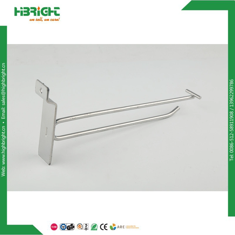 Single Prong Supermarket Shelving Slatwall Hooks