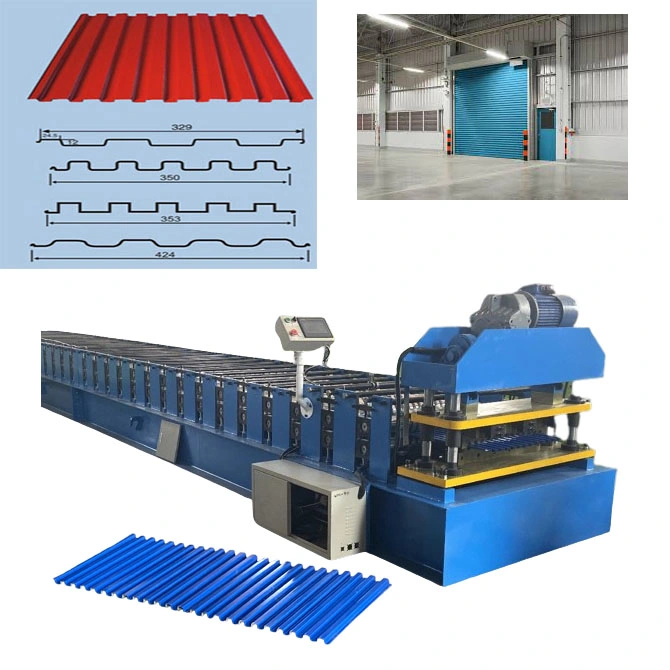 High Working Efficiency Shutter Door Slat Forming Machine Hydraulic Door Side Guide Roll Former Folding Sheet Metal Machine