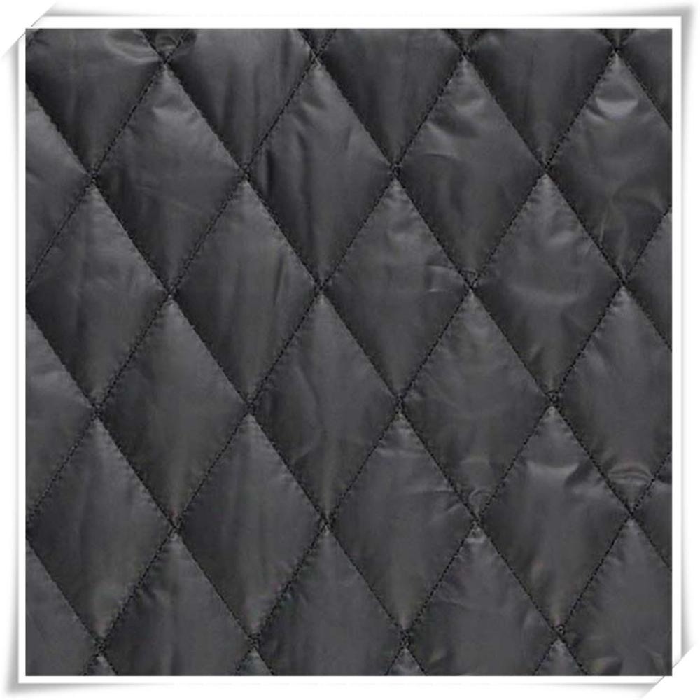 Quilted Padding Down Jackt Straight Line Quilted Fabric/Padded Polyester Taffeta