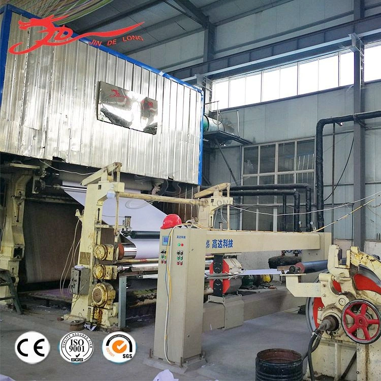 China Paper Mill escritório impressão papel fabricação máquina Linha de produção completa de preços para venda