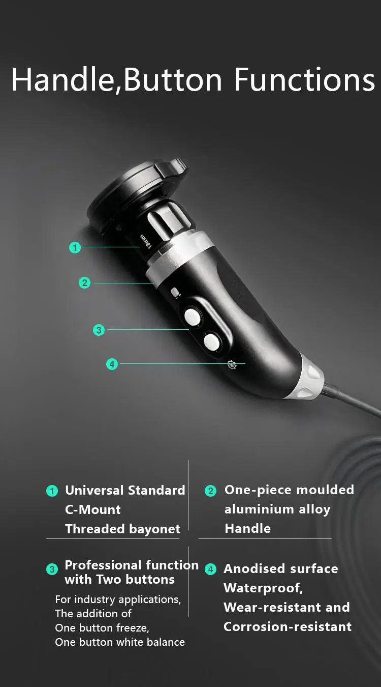 Full HD Medical Ent Otoscope C Mount Gynäkologisches USB-Endoskop Kamera für PC Laptop Computer Monitor