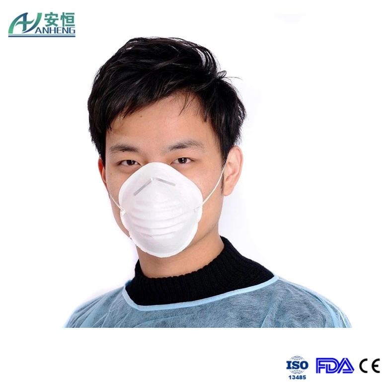 Disposable 3 Ply Facial Mask Cover with Elastic Earloops for Industry