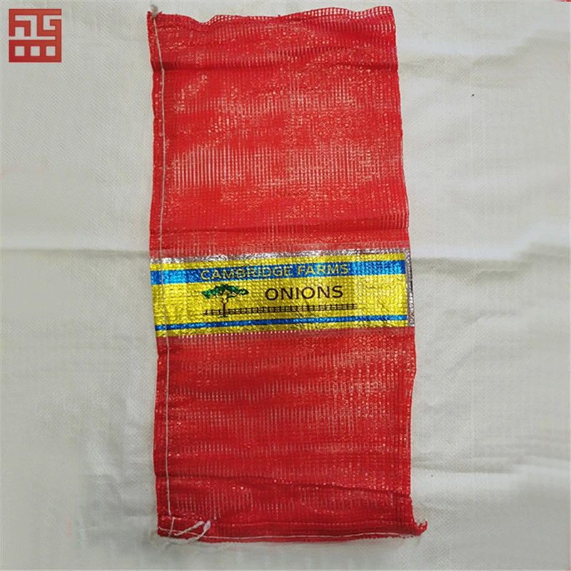 Wholesale 50kg 50lb PP Plastic Custom Leno Polypropylene Mesh Net Bag for Vegetable and Fruits