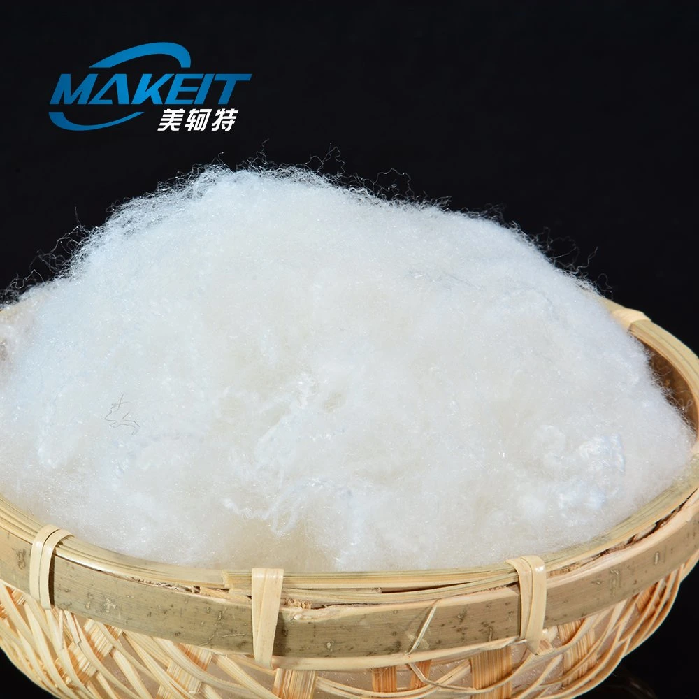 15D 100% Pet Materials White Polyester Staple Fiber Made in China