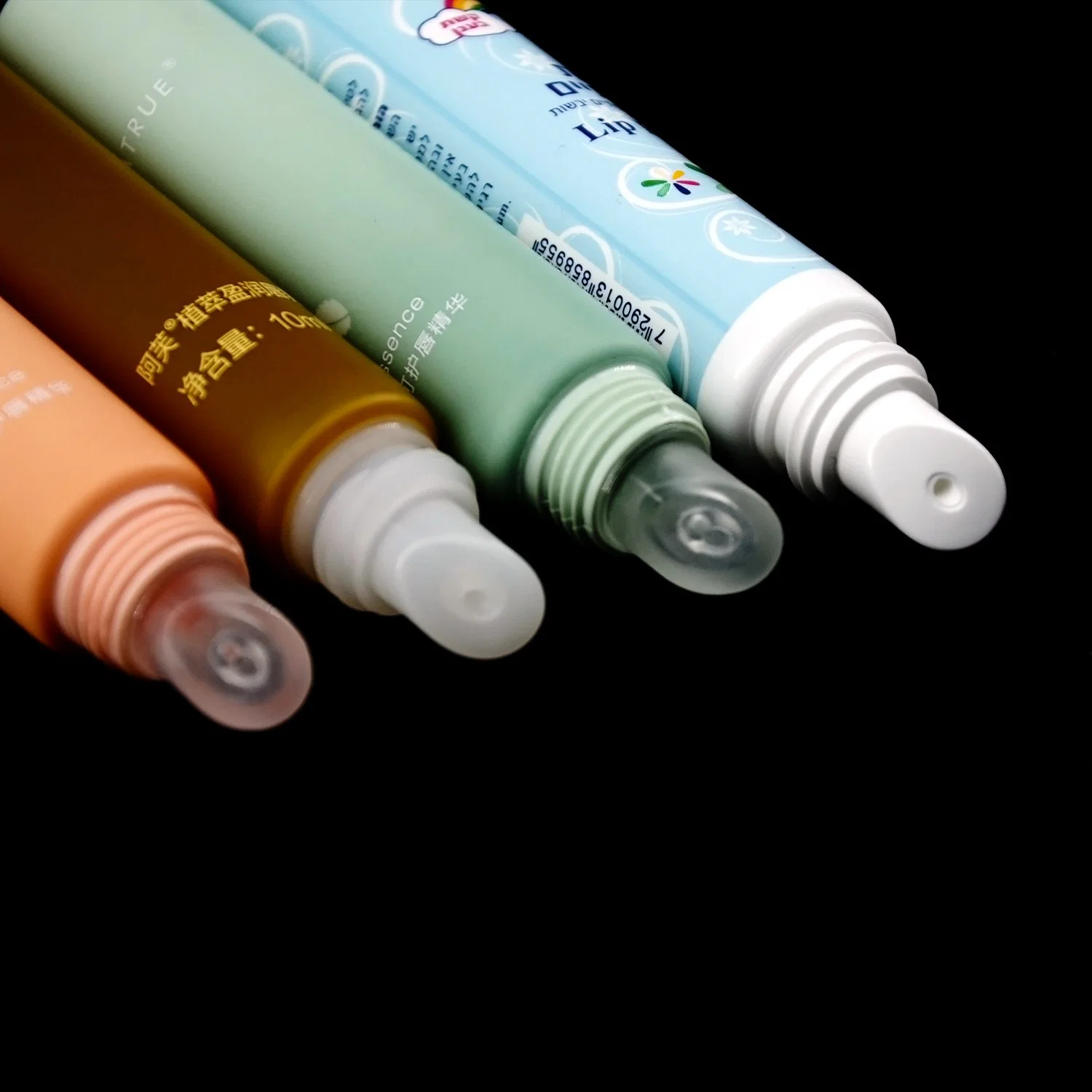 Tubo de batom vazio cosmético personalizado cuidado pessoal brilho de lábios cosméticos Tubos, embalagem de tubos de plástico com rebordo em Balm