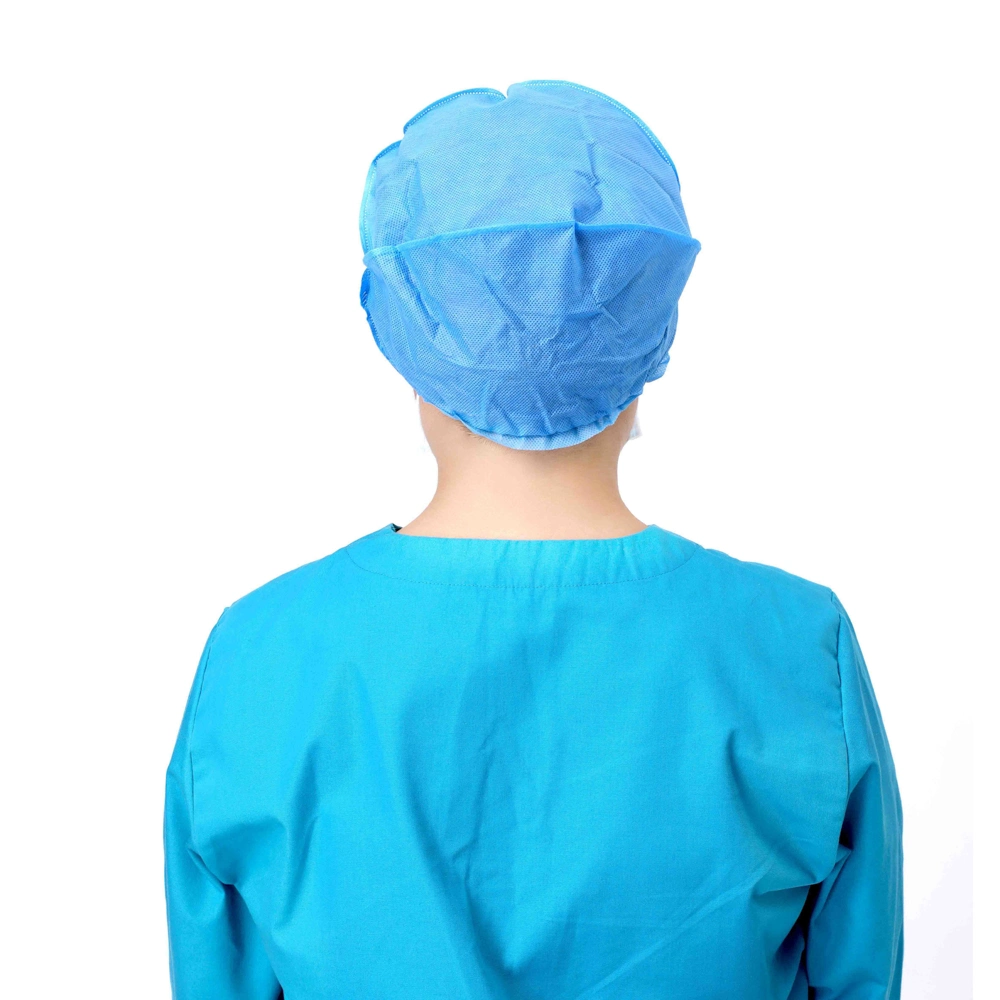 Disposable SMS+Non-Woven Doctor Cap with Back Ties/Earloop