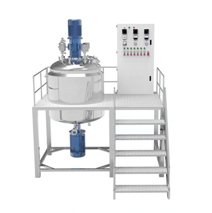 Jf Automatic Ointment Manufacturing Plant Fixed Vacuum Emulsifying Mixer Pharmaceutical Machinery