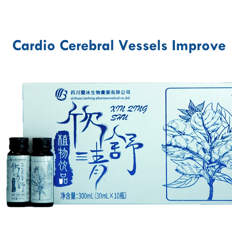 Wholesale Pure Natural Cardio Cerebral Vessels Improve Oral Liquid Health Care Drinks for Hypertension Sugar Balance