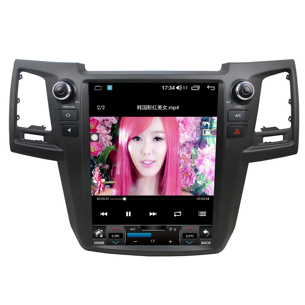 Android Touch Screen Car Video Player for Toyota Fortuner 2005 2006 2007 2008 2009 2010 2011 2012 2013 2014 2015 with GPS Navigation