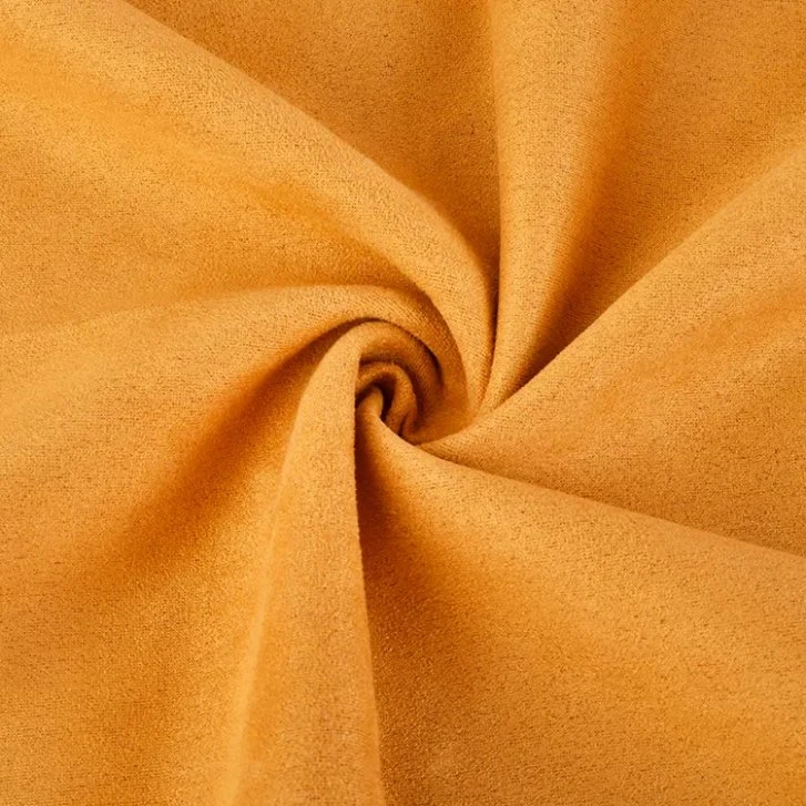 Polyester Woven Suede Fabric Weft Faux Suede for Garment