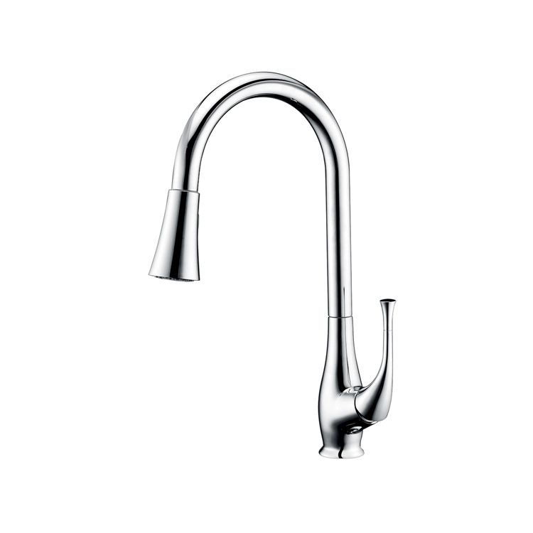 Chromed Functions Pull Down Sprayer Flexible Swivel Bottle Styles Kitchen Faucet