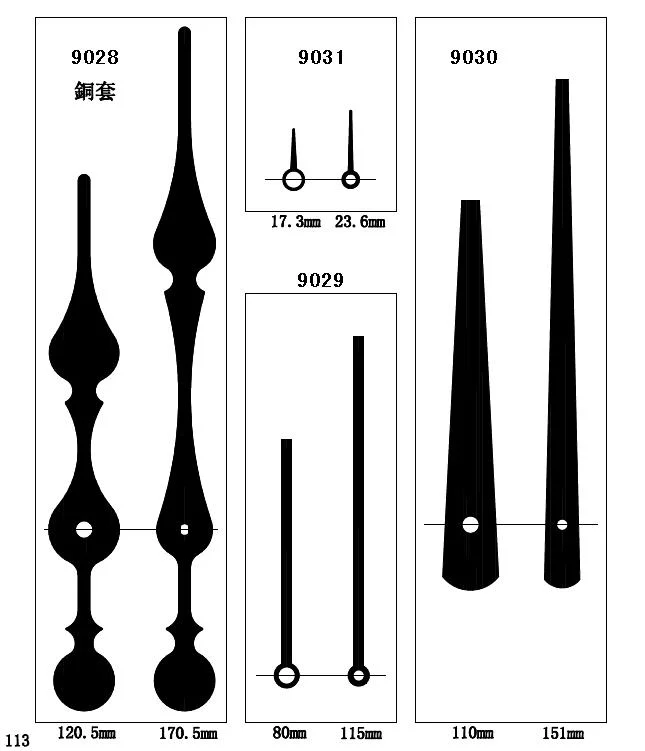 Clock Pointer Clock Needles