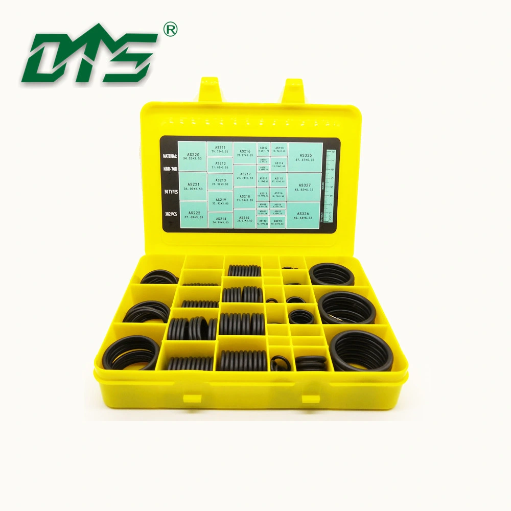 Excavator As568 JIS Standard Metric 382PCS 397PCS Rubber Seal NBR FKM Silicone O Ring Oring Assortment Box Set Service Repair Kit