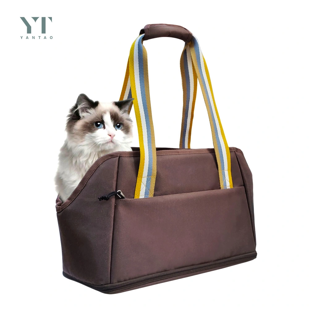 Pet Products Custom Durable Medium Soft Sided Collapsible Cat Dog Pet Carriers Travel Dog Travel Bag