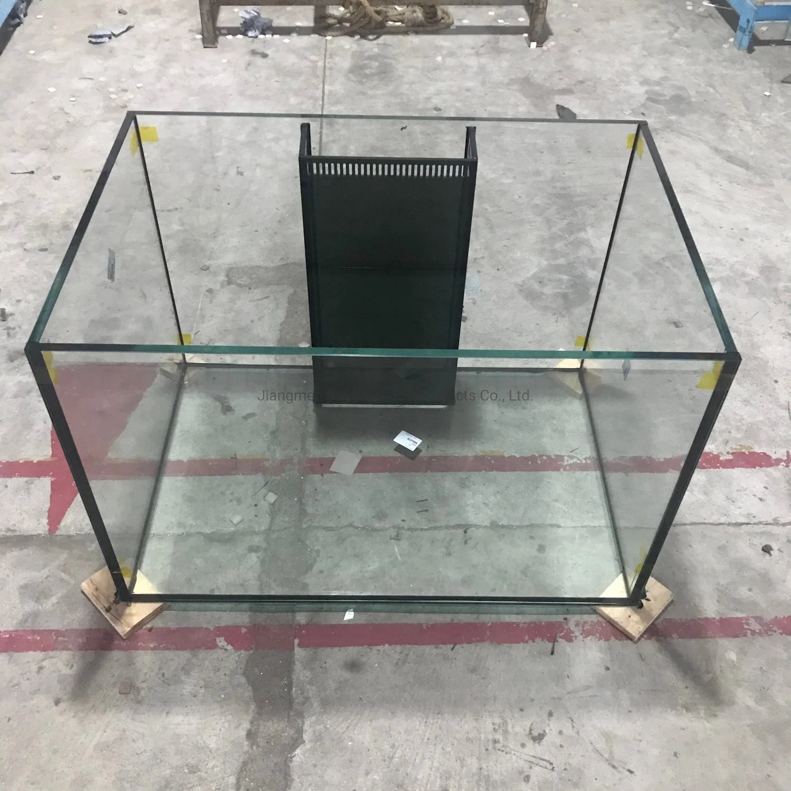 Export Custom Black Glass Overflow Box Ultra Clear Glass Tank