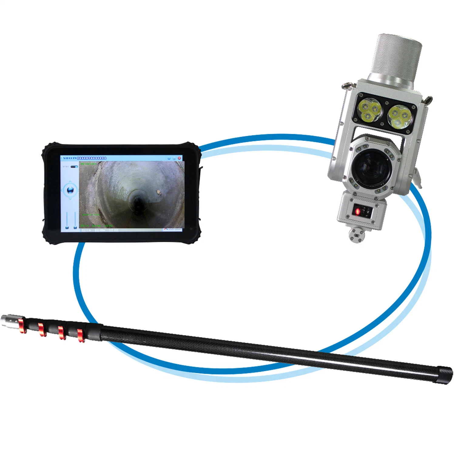 CCTV Pipe Surveillance Drainage Sewer Pipe Inspection HD Camera