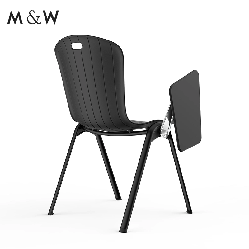 School Furniture Training Meeting Mesh Back Foldable Office Chair with Writing Pad