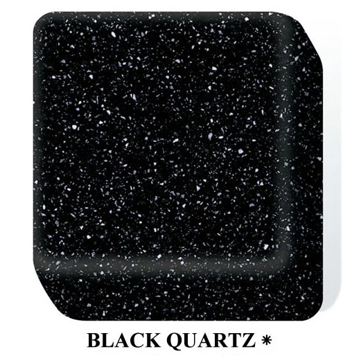 Corian Black_Quartz Decimal Wall Panel Stone