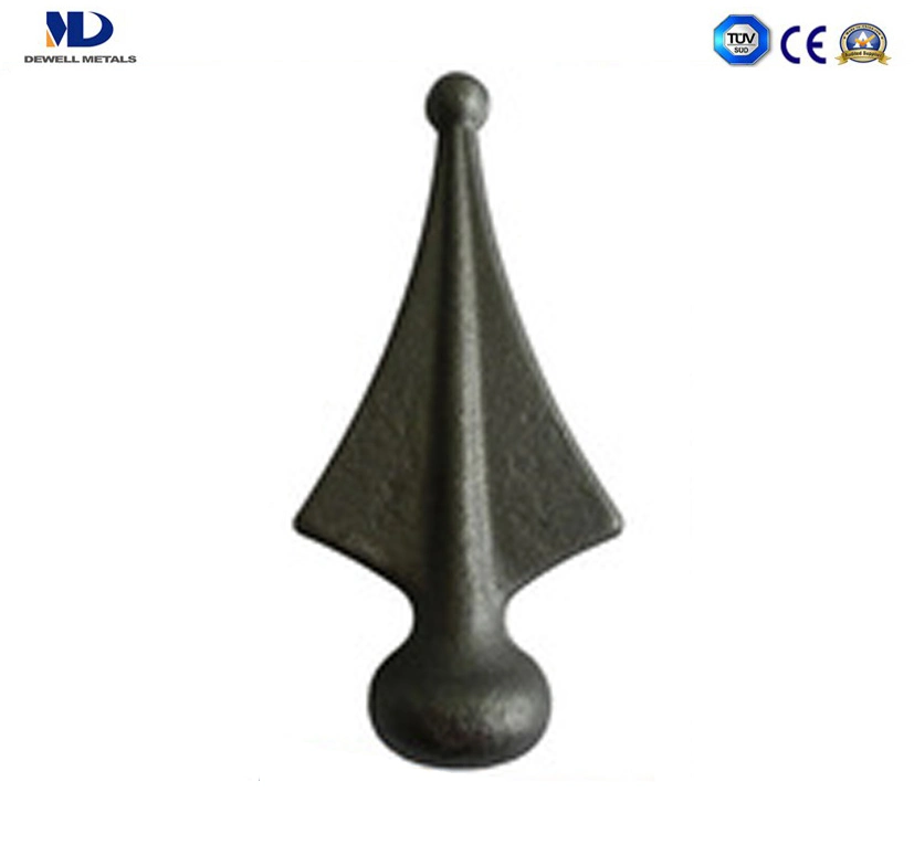 High quality/High cost performance Ornamental Parts Wrought Iron Spear Head