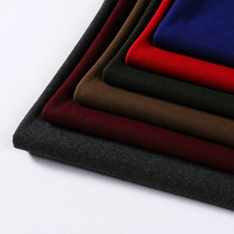 Ready to Ship Fancy 60% Wool 40% Polyester Woolen Melton Fabric for Coat