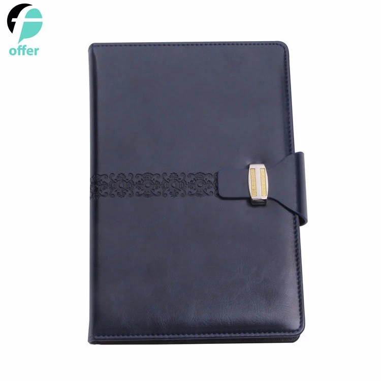 Classic Hardcover Writing Notebook PU Leather Journal Promotion Notebook
