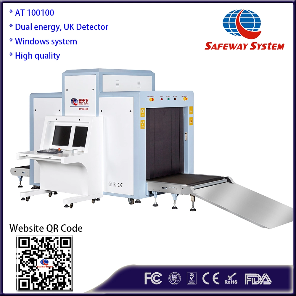 Máquina de rayos X de equipaje con escáner de rayos X ISO CE