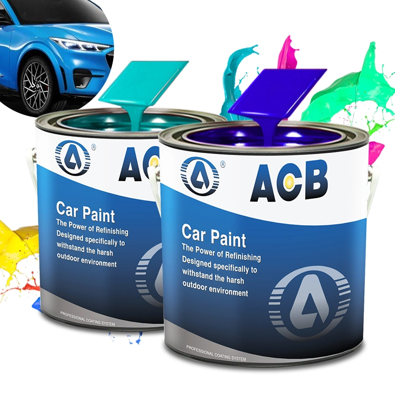 Acb Brand High Solid Car Refinish Paint Long Lasting 2K Topcoat Automotive Varnish