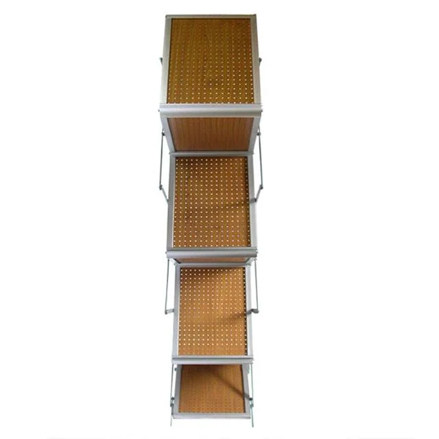 Wholesale/Supplier A4 Stand Foldable Portable Wood Catalogue Shelf