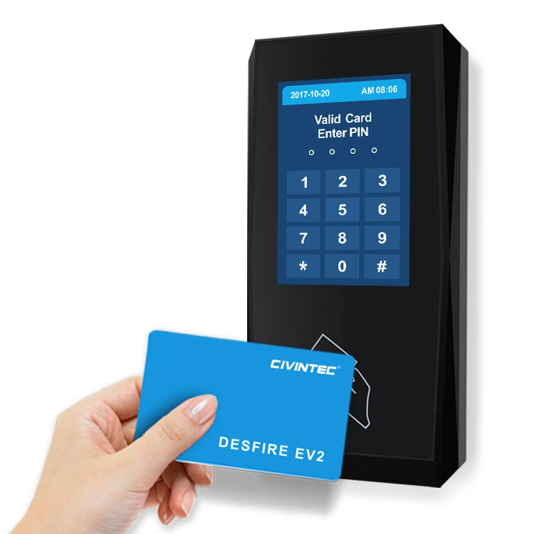 Proximity RFID Keypad BLE Door Access Control and Time Attendance Device Romotely Controlled by Smartphone APP