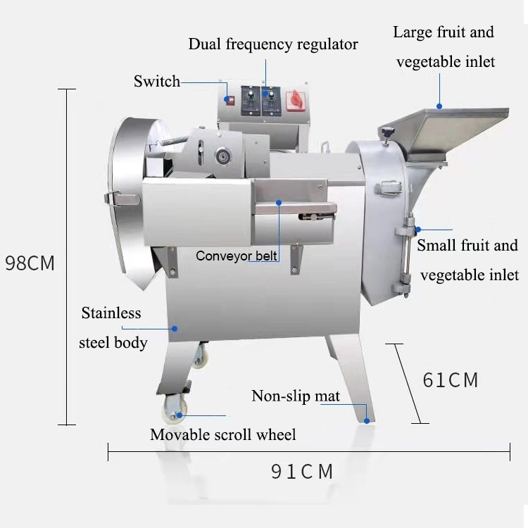 Automatic Vegetable Cutting Machine for Spinach Lettuce Cabbage Vegetable Slicer Dicer Chopper Vegetable Cutter