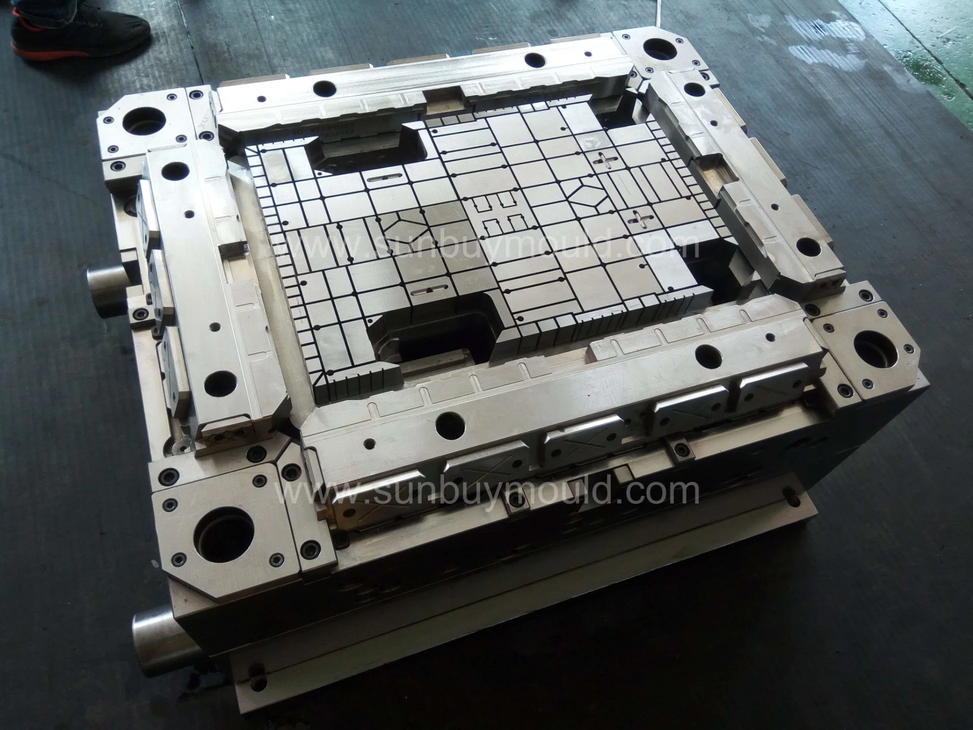 2023 Plastic Injection Commordity Bi-Coulor Tray Disk Pot Mould