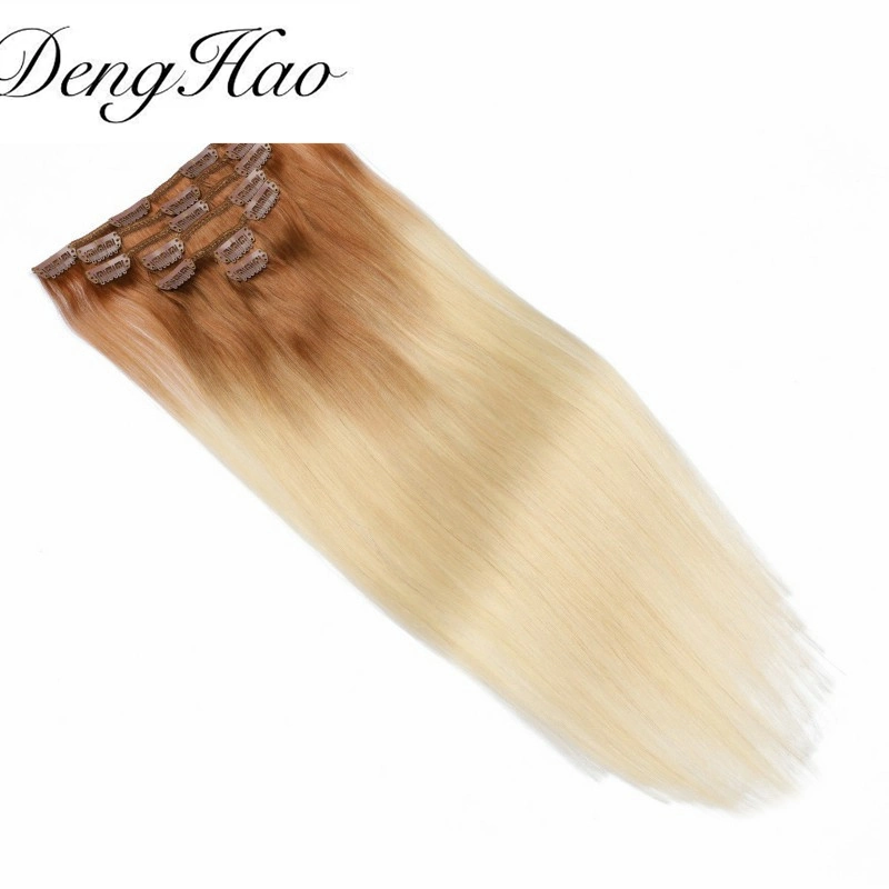 Denghao Волосы фабрики двойной нарисованный зажим волос в удлинениях волос