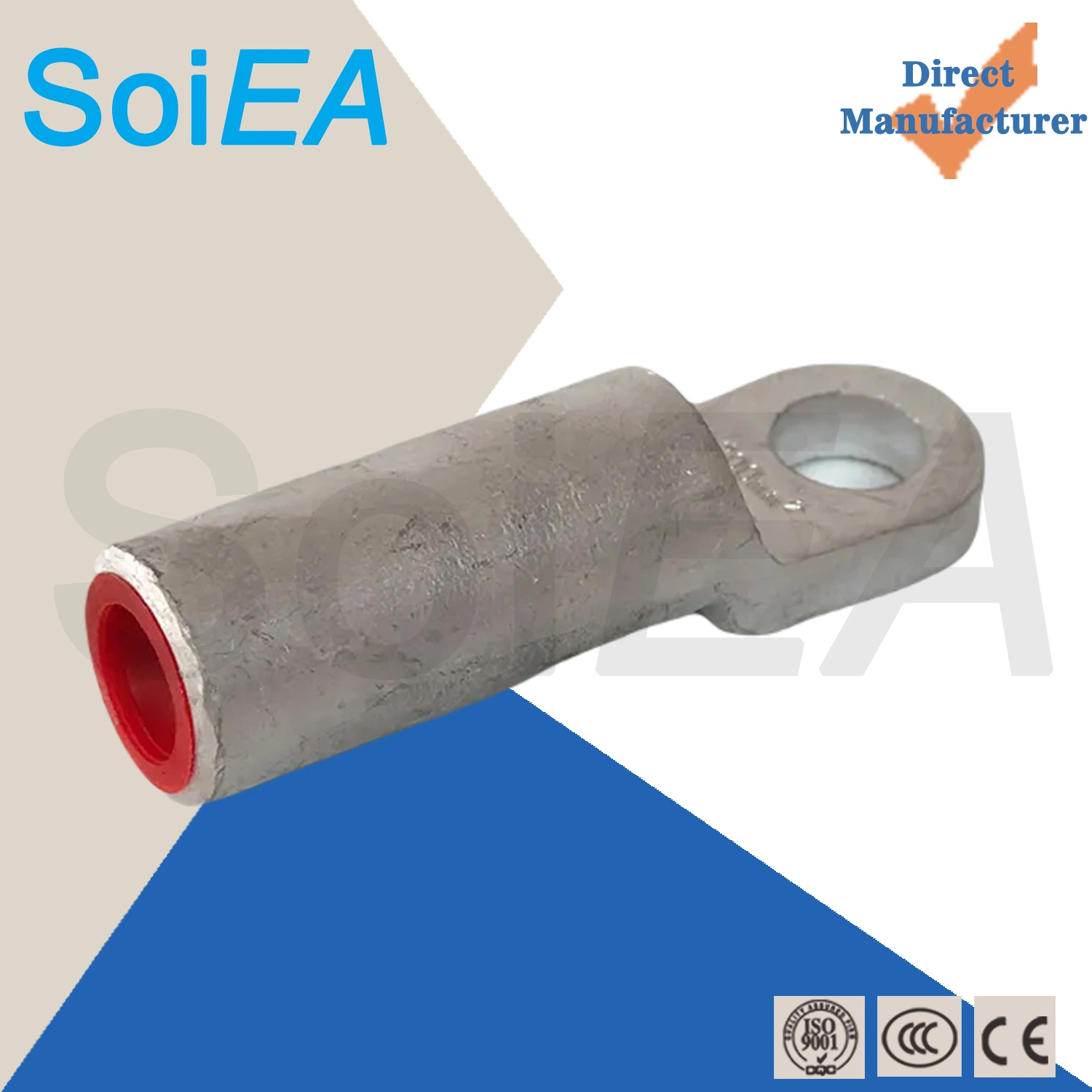 Aluminium Cable Lugs, China Supplier Round Type Terminal Aluminum Sleeves Ferrules