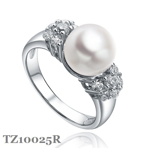 Classic Fashion 925 Silver Jewellery with Fw Pearl and CZ as Gift