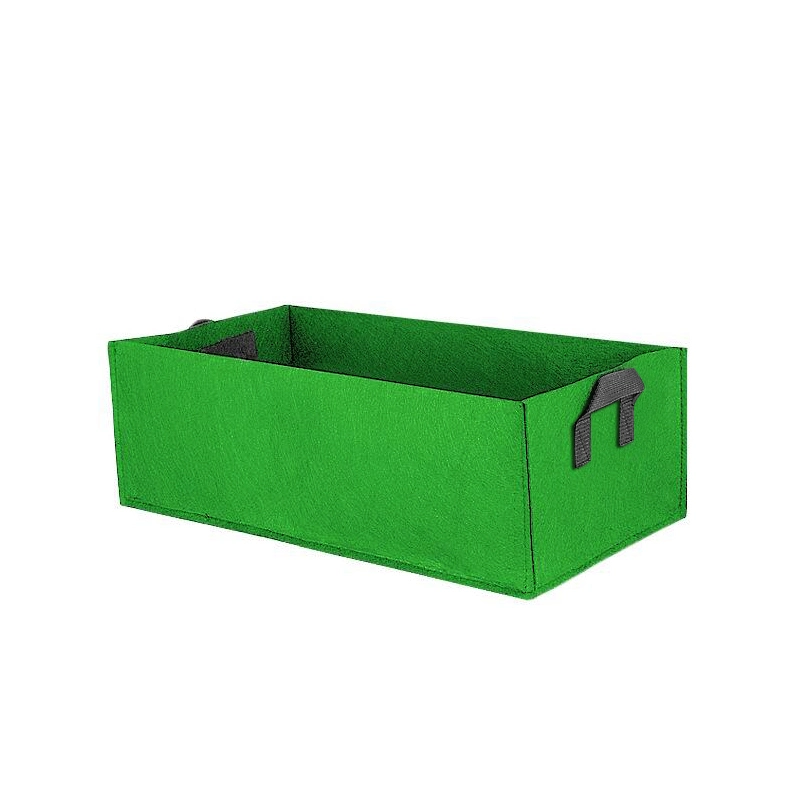 Stoff Angehoben Garten Bett Verdickt 10 Gallone Square Garden Flower Grow Bag Gemüsebepflanzung Bag Pflanztopf mit Griffen