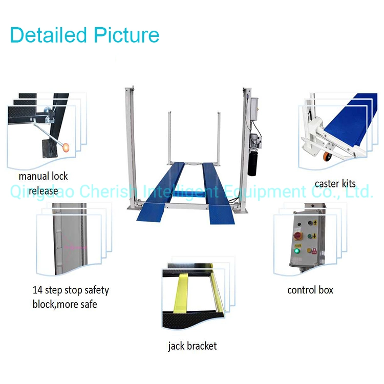 Car Storage Lift for Home Garage 4 Post Double Stacker