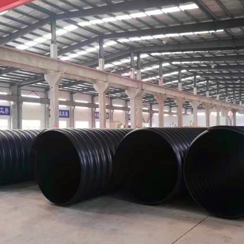 18inch 24inch 36inch 48inch HDPE Steel Belt Reinforced Spirally Corrugated Drain Pipe