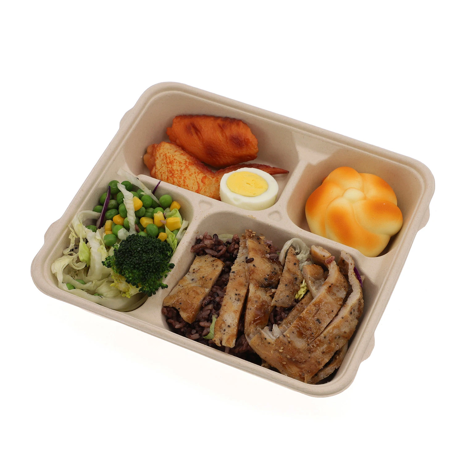 Envase de alimentos de bagazo biodegradable Takeaway Green Packaging Food Box