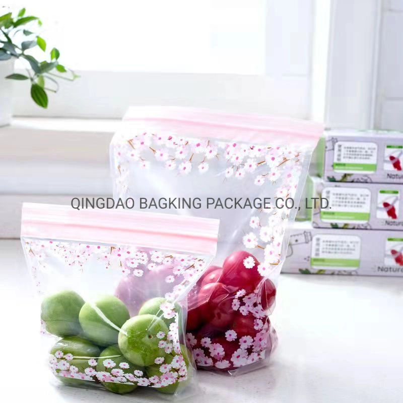 LDPE Double Zipper Color Zipper Heavy Duty Grip Seal Zipper Ziploc Ziplock Snack Gallon/ Quart /Freezer /Sandwich Bag Food Storage Bag