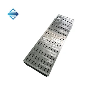 Lightweight Walkway Molded FRP Grating 30mm Trench Drain Cover