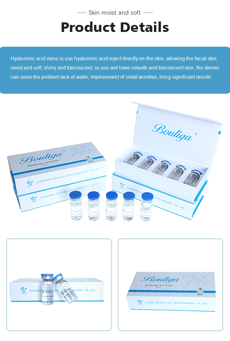 Skin Booster Ha Hyaluronic Acid Injection Mesotherapy Solution Hyaluron Meso