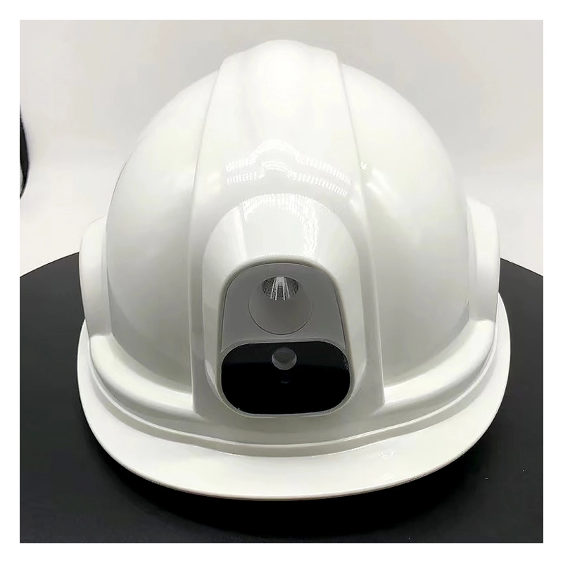 Sistema de vigilancia de la construcción de Backstage casco con cámara de minería de datos 4G LTE de cocción de vídeo en directo