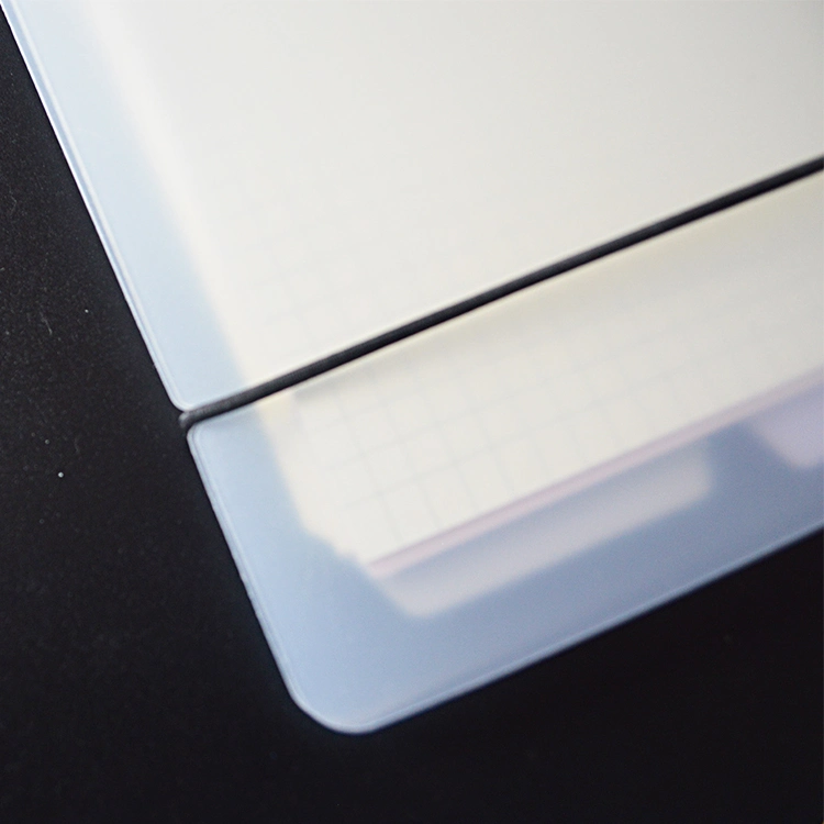 High quality/High cost performance  Frosted Custom A5 Spiral Transparent Hard Plastic Notebook PP Cover