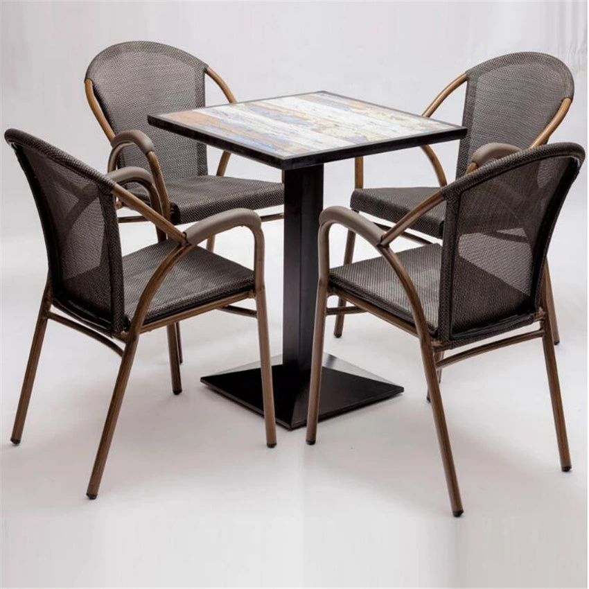 Cafe Table Chairs Commercial Bar Outdoor Restaurant Furniture Set
