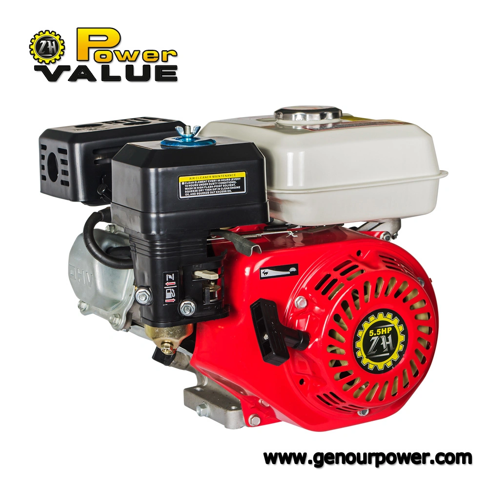 Puissance Valeur Gx160 Gx200 6.5HP 5.5HP 168f Moteur à essence à essence à 4 temps à démarrage par clé