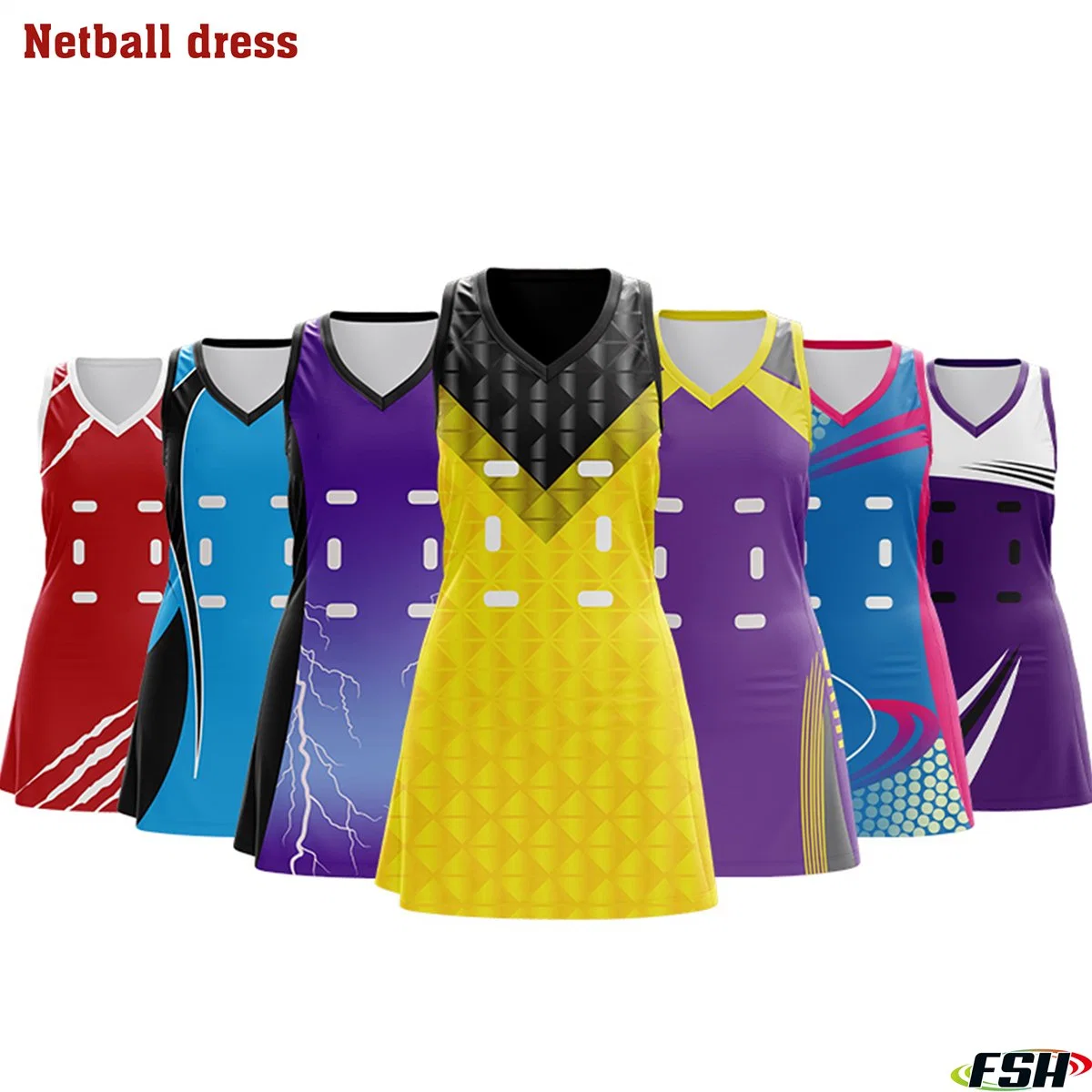 OEM/ODM Custom High quality/High cost performance  Breathable Netball Dress for Women