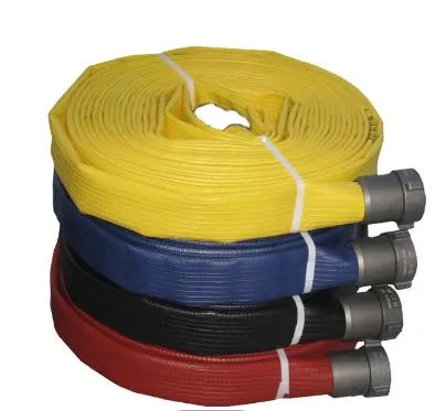 1'x25m or 30m White Rubber Fire Hose with Customized Logo