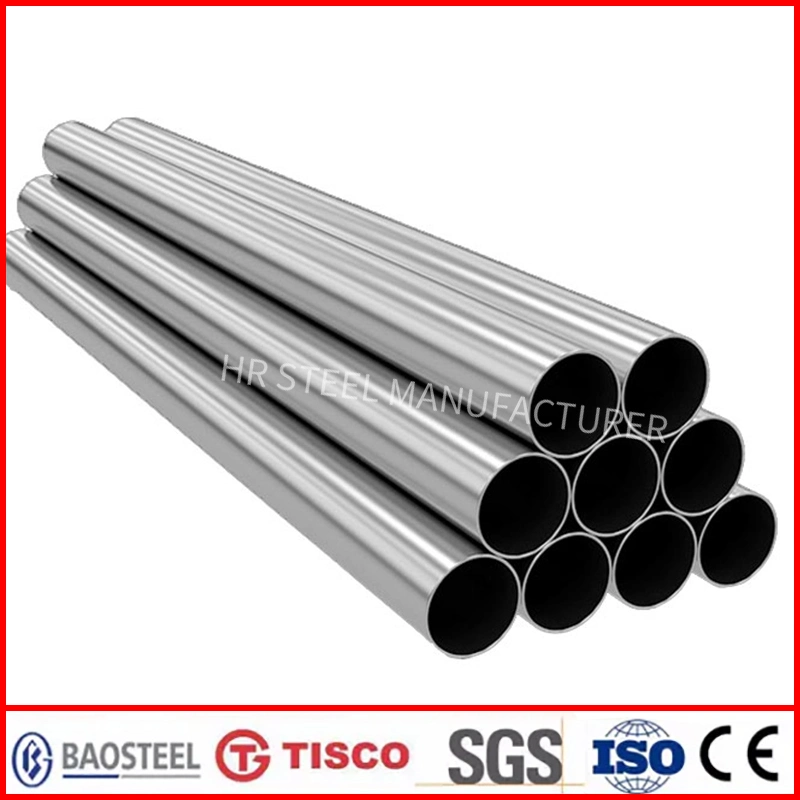 Tubo de aço inoxidável para tubos de tubos de trocadores de calor 304L 316L 304
